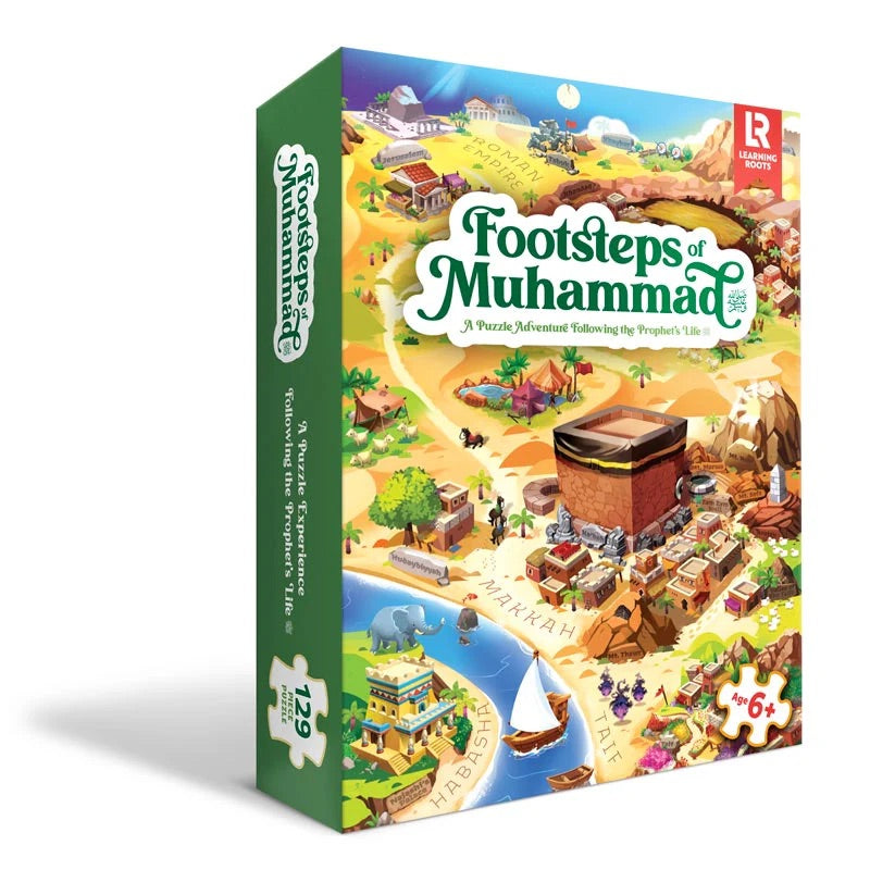 Spil - Footsteps of Muhammad ﷺ - Følg i Profetensﷺ fodspor - puslespils-spil-alder 6+ Spil - Footsteps of Muhammad ﷺ - Følg i Profetensﷺ fodspor - puslespils-spil-alder 6+