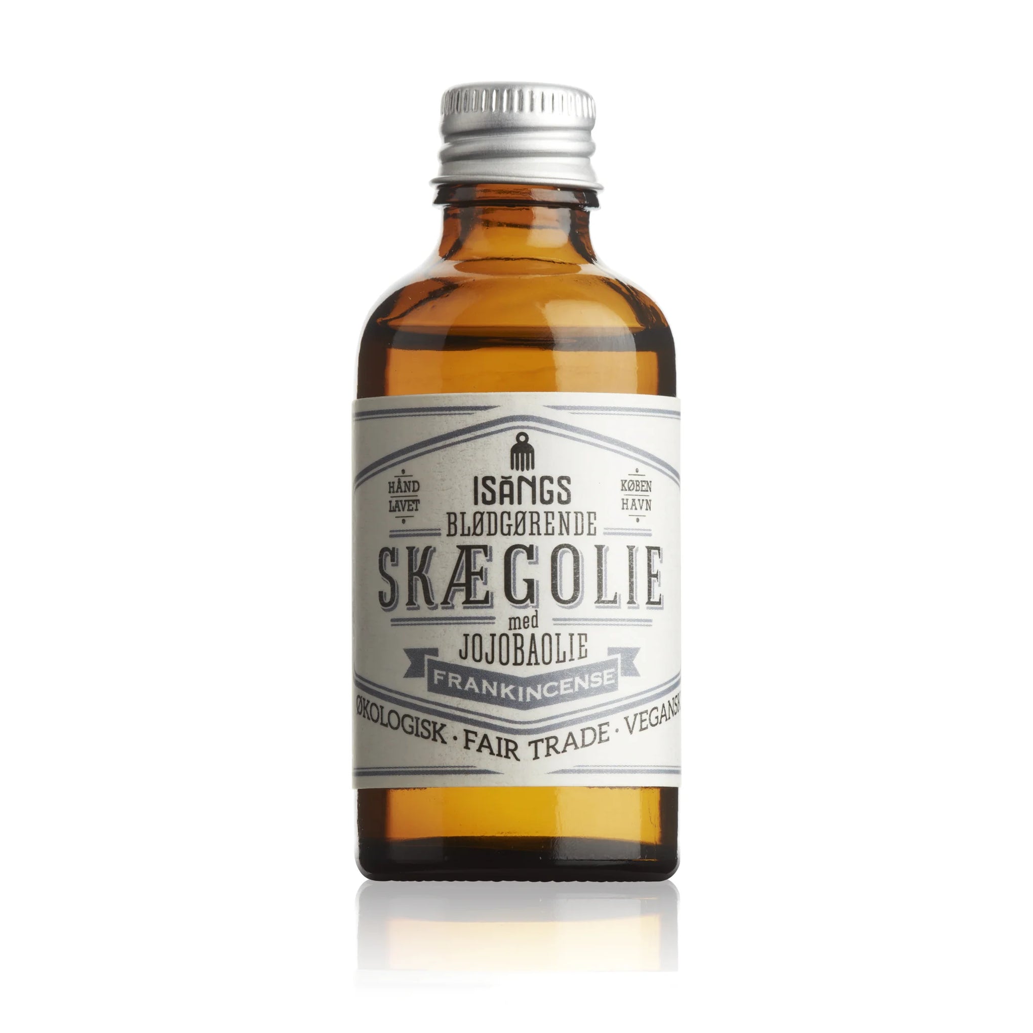 Isangs - Fugtbevarende og blødgørende økologisk skægolie med Jojobaolie og Frankincense - 50ml Isangs - Fugtbevarende og blødgørende økologisk skægolie med Jojobaolie og Frankincense - 50ml