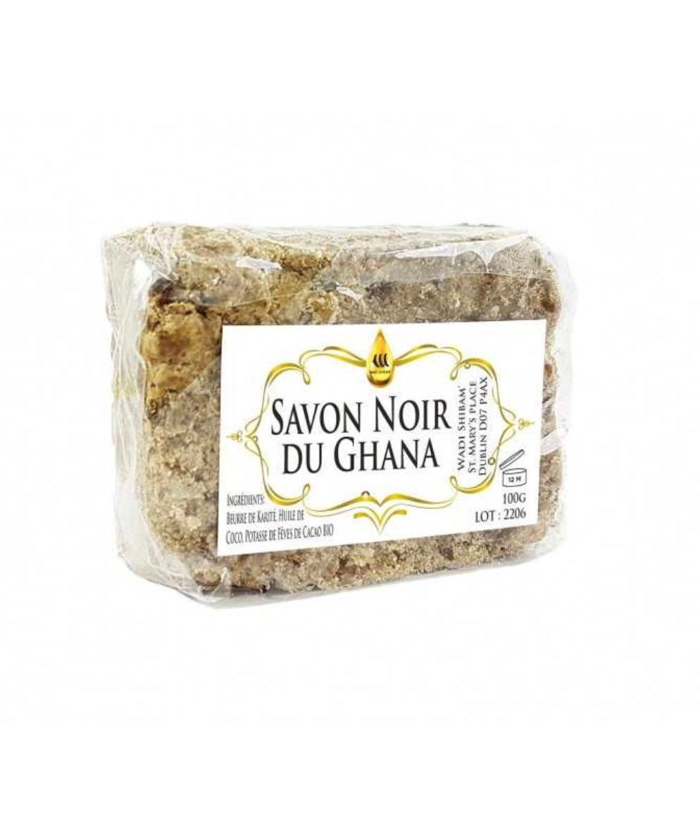 Black Soap from Ghana - Afrikansk Sort Sæbe fra Ghana - 100g Black Soap from Ghana - Afrikansk Sort Sæbe fra Ghana - 100g