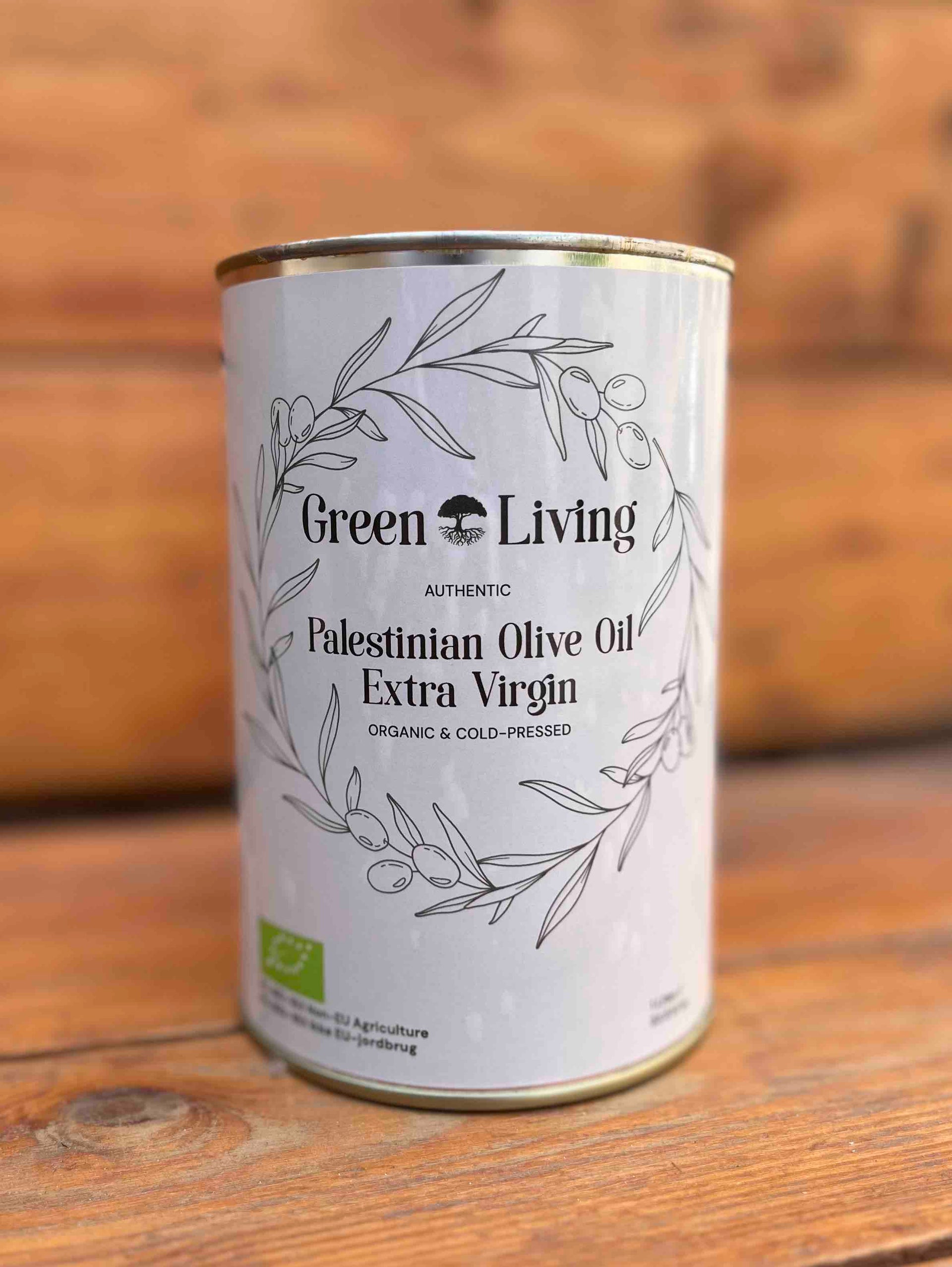 Økologisk ekstra jomfru olivenolie fra Palæstina - 1 liter Økologisk ekstra jomfru olivenolie fra Palæstina - 1 liter