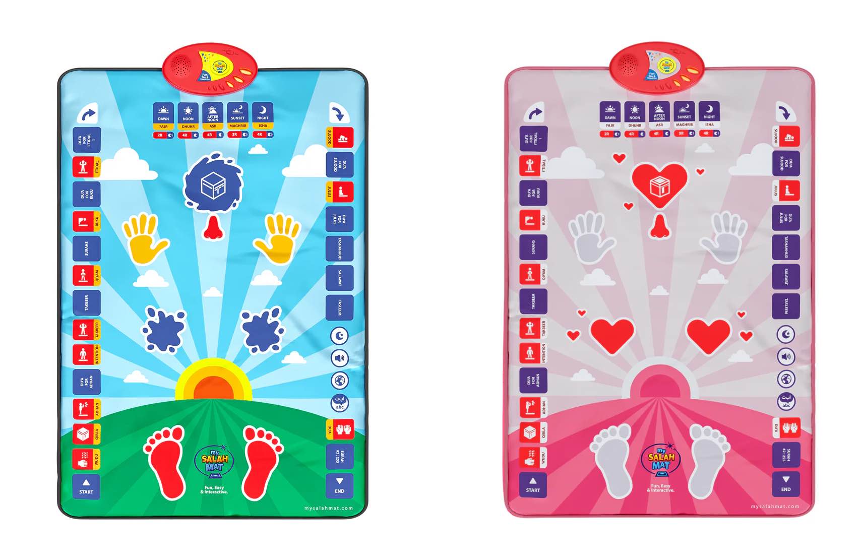 Interaktiv elektronisk bedetæppe til børn - My Salah Mat - med dansk tale Interaktiv elektronisk bedetæppe til børn - My Salah Mat - med dansk tale