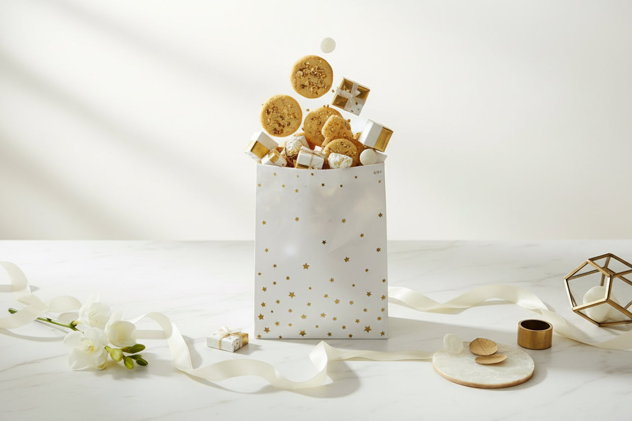 Treat bags - pose til godter med små stjerner