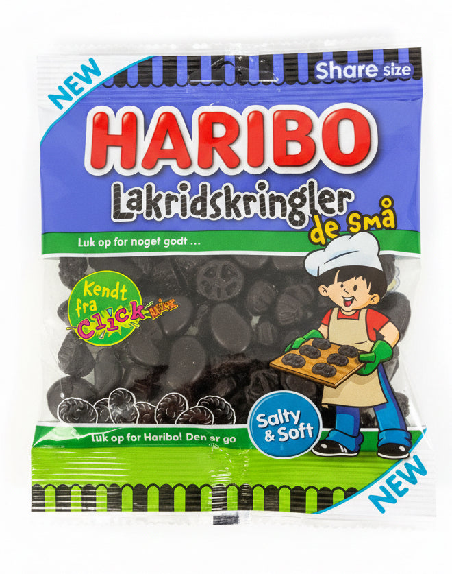 Haribo | små click mix lakridskringler | 120g