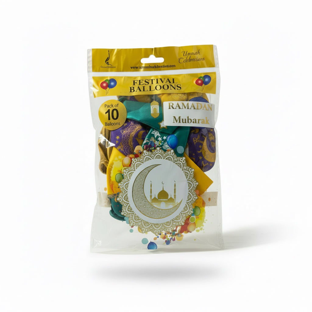Ramadan Mubarak Balloner (10 stk)