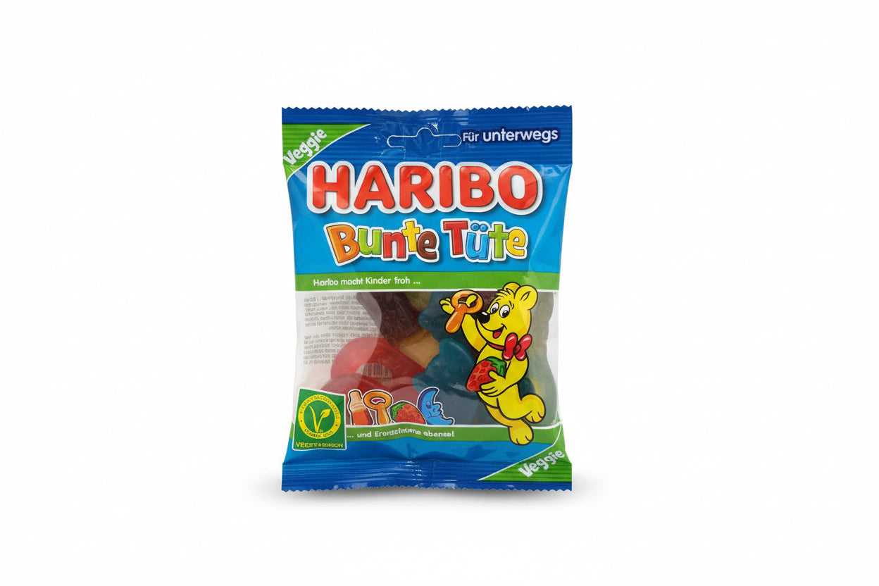 Haribo Bunte Tüte - Kæmpe Mix 100g- vegan