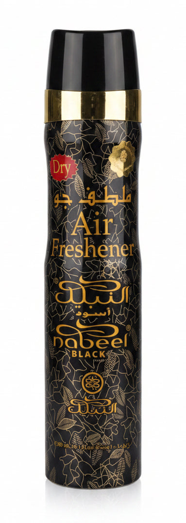 Nabeel Black Oudh Bakhoor Incense | Air Freshener duft spray 300ml |  Højkvalitets orientalsk bakhoor duft rumspray