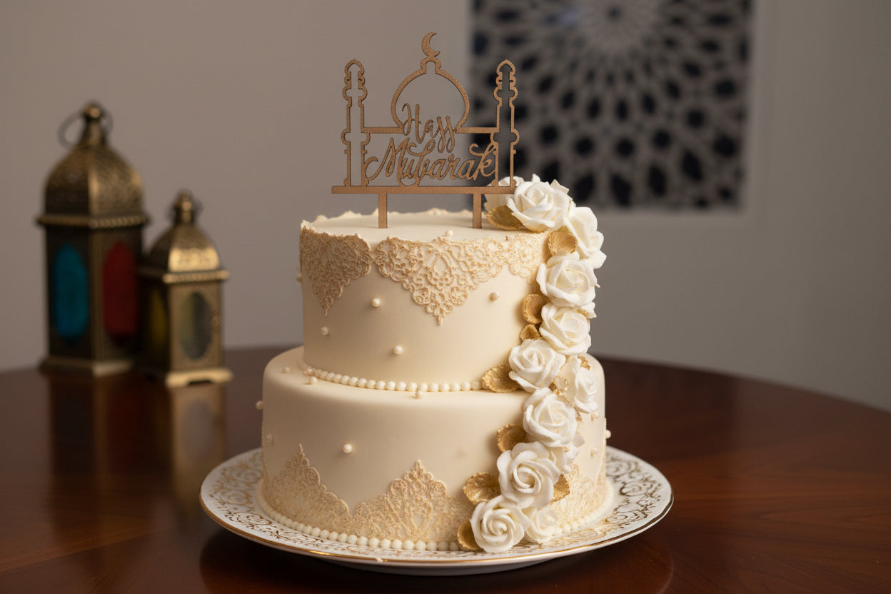 Hajj Mubarak Cake Topper