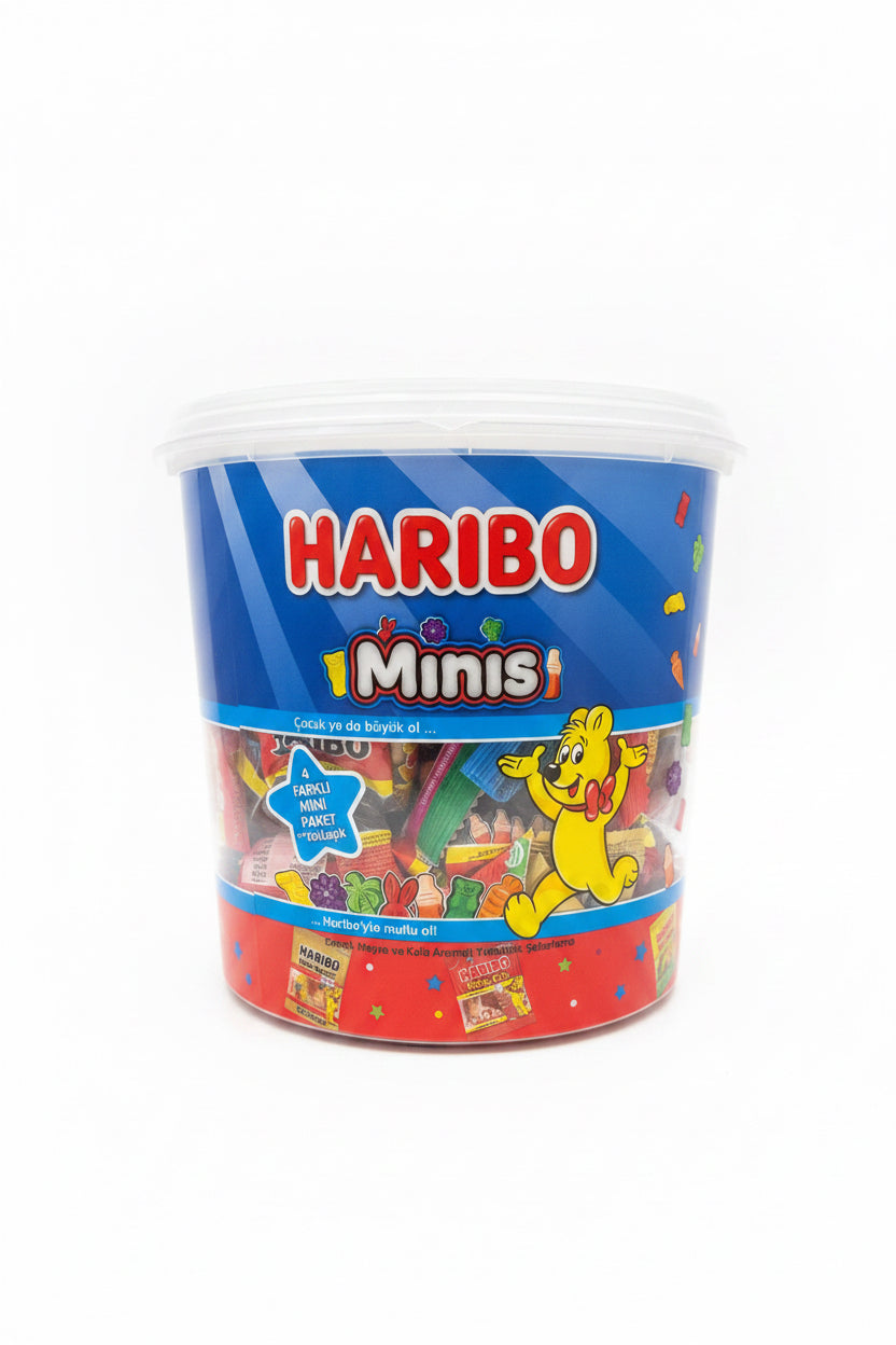 Haribo Mini | Køb enkeltvis eller en hel spand med 100