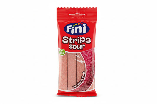 Fini Strips Sour Strawberry Shocks 75g