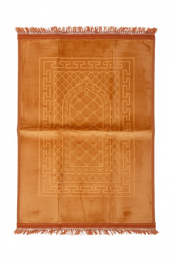 Tykt velour bedetæppe | fluffy og let polstret | flere farver (80x120 cm)