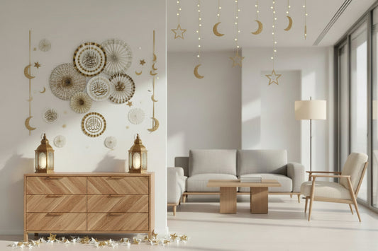 Eid Mubarak Eid Vifte dekoration - 3 typer