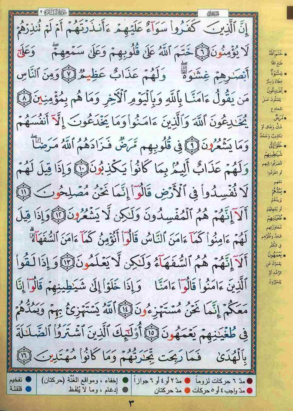 Tajweed Koran - 30 juzz i separate dele i lædertaske - Uthmani skrift