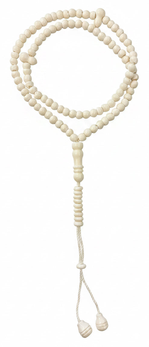 Tasbeeh | Camel bone | 99 perler | Ivory | Små Perler