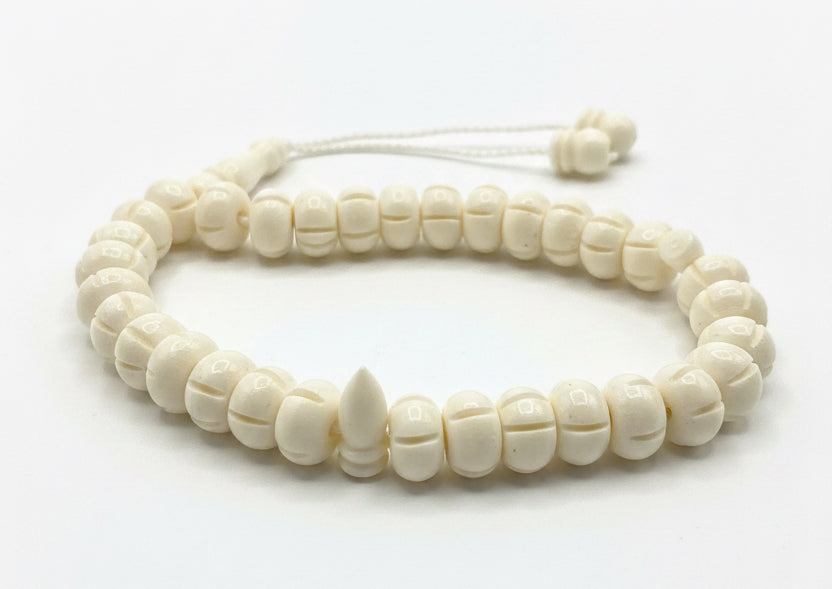 Tasbeeh | Camel bone | 33 perler | Ivory | Store Perler