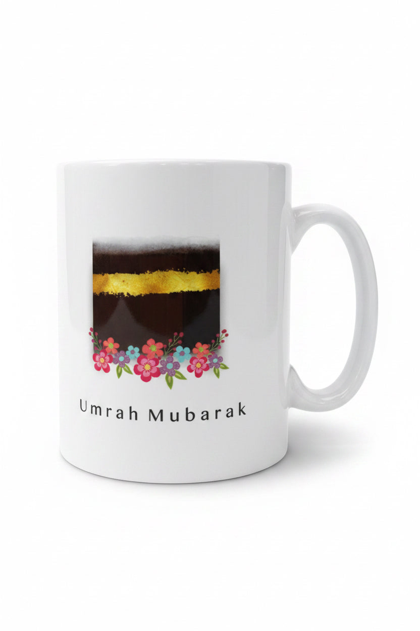 Krus - Umrah Mubarak - kaba og blomster