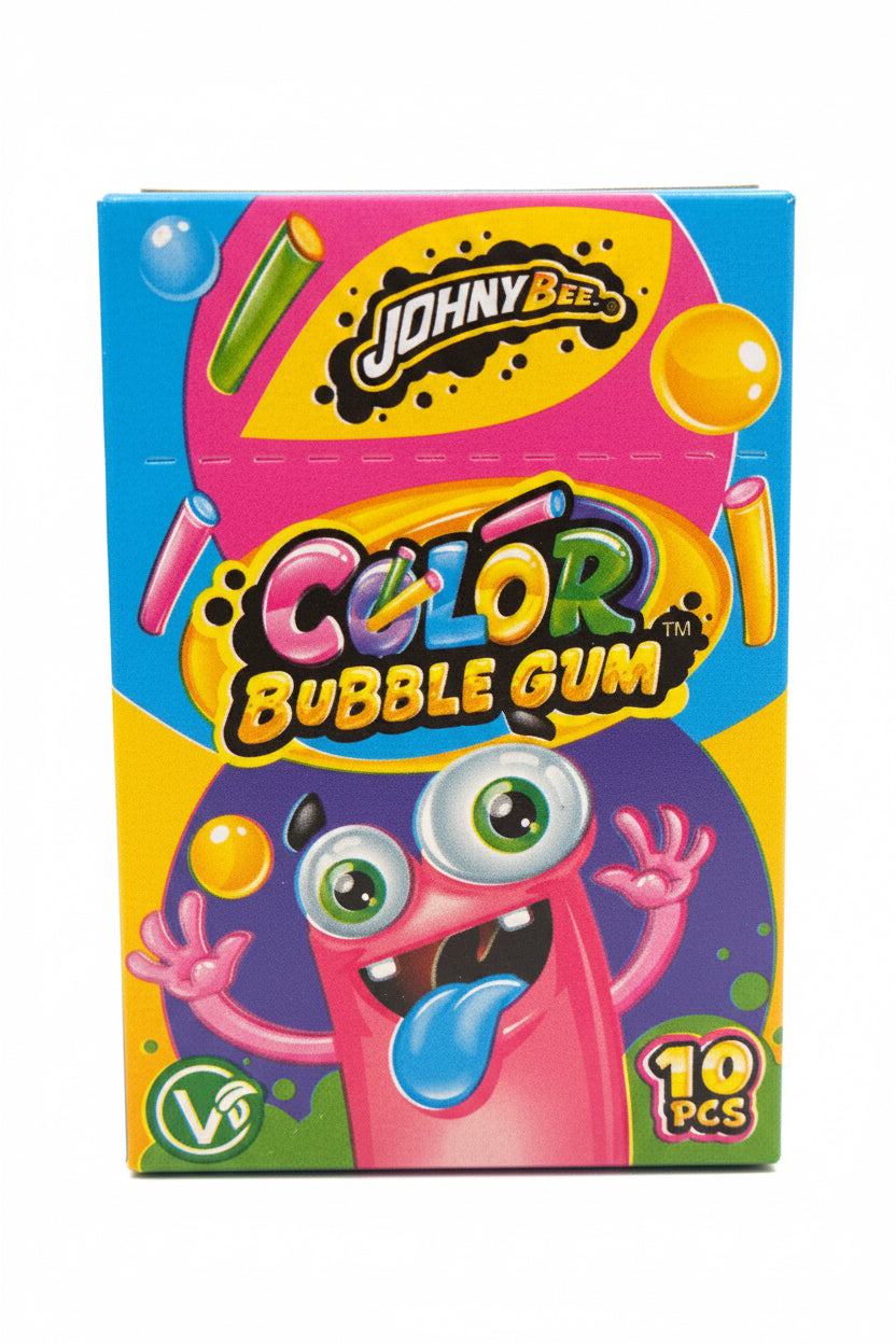 Color Bubble Gum - Johny Bee - vegan - 10 stykker