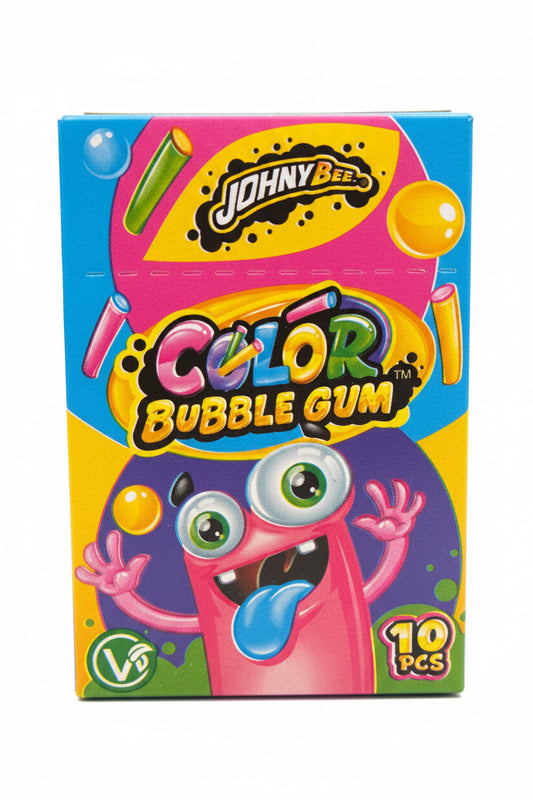 Color Bubble Gum - Johny Bee - vegan - 10 stykker
