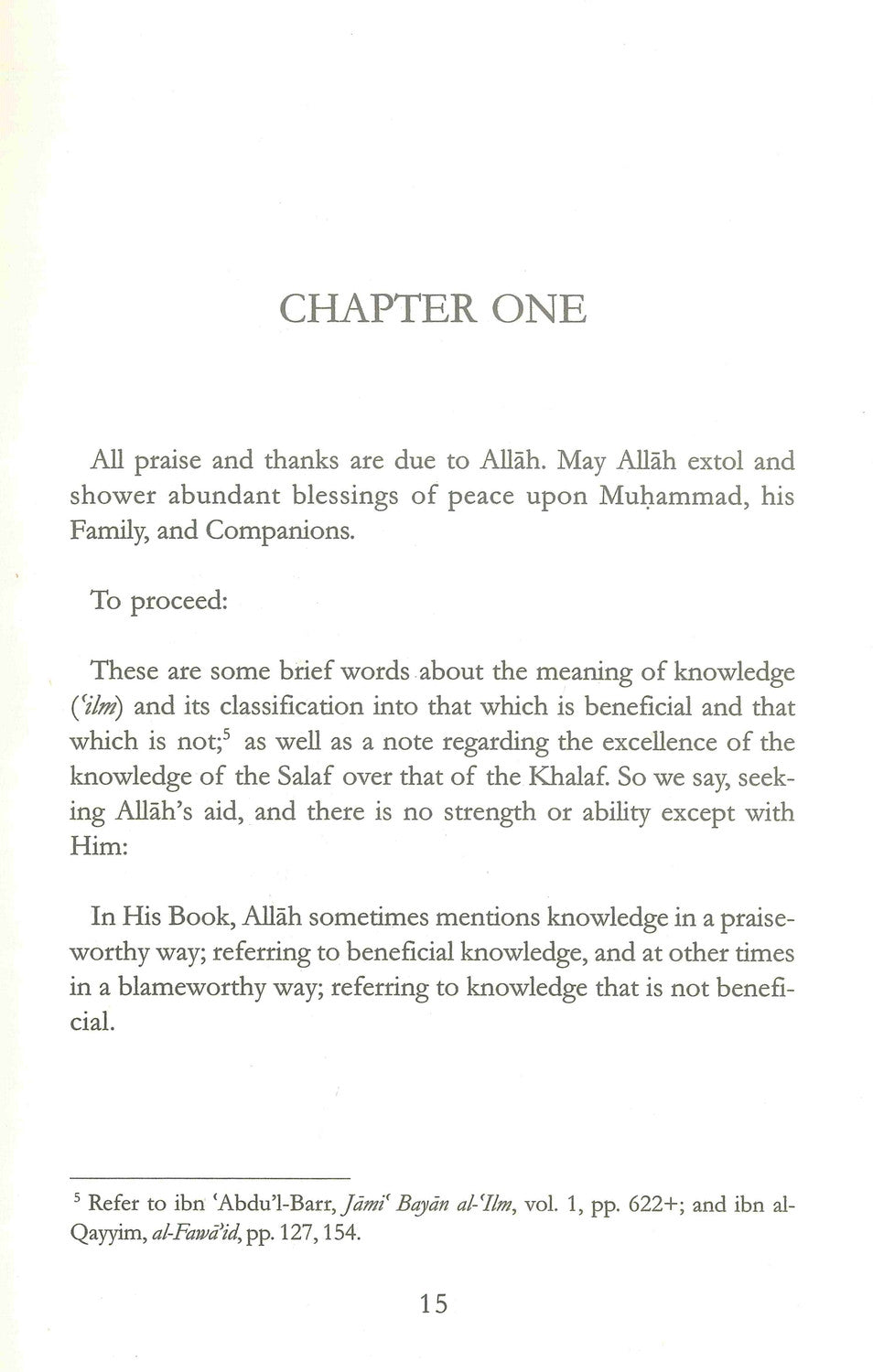 The Excellence of Knowledge