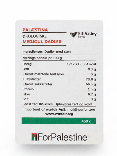 Økologiske palæstinensiske Medjoul dadler | Premium organic Medjoul dates | 450g