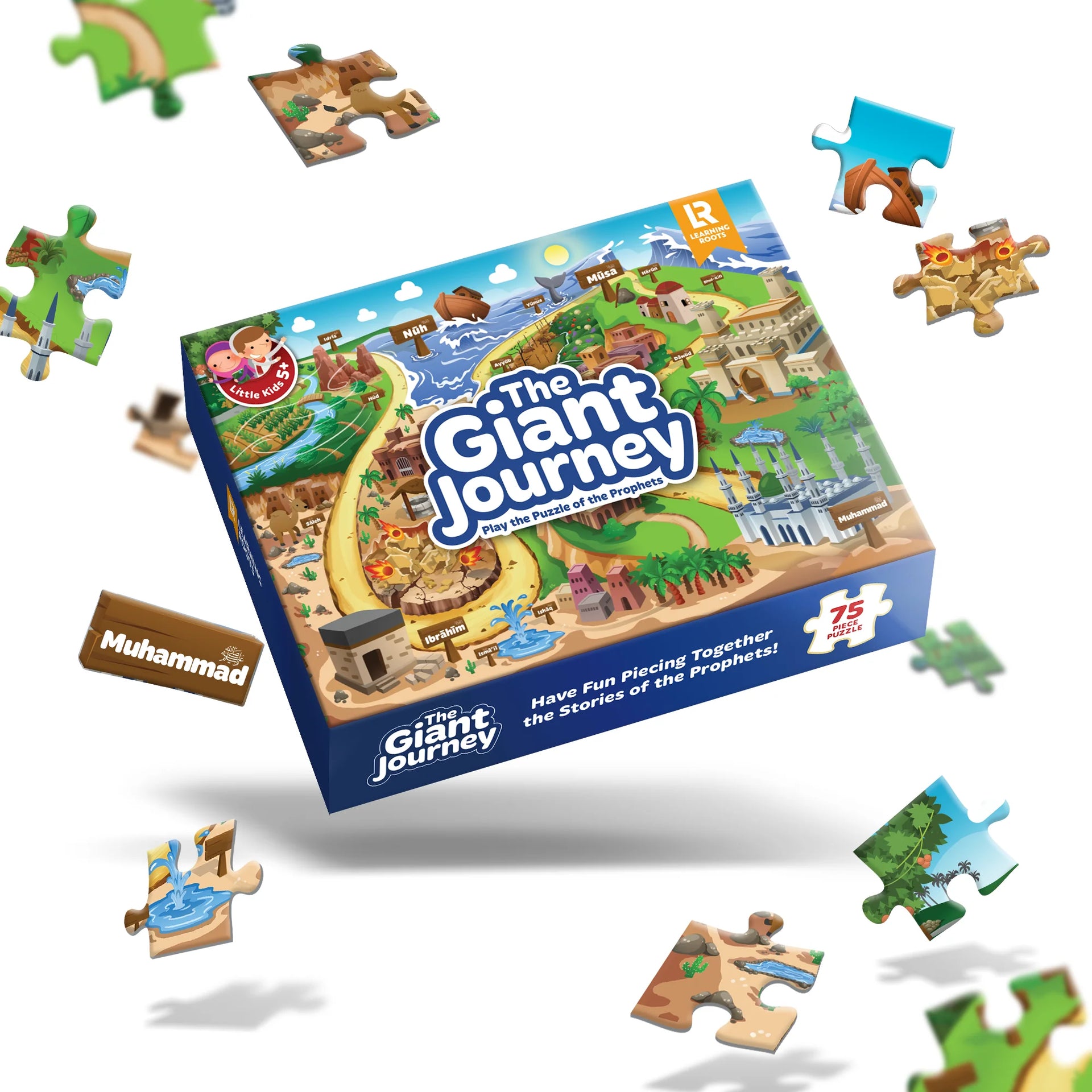 Spil- The Giant Journey spil om profeterne - puslespils-spil - 75 stykker - alder 5+