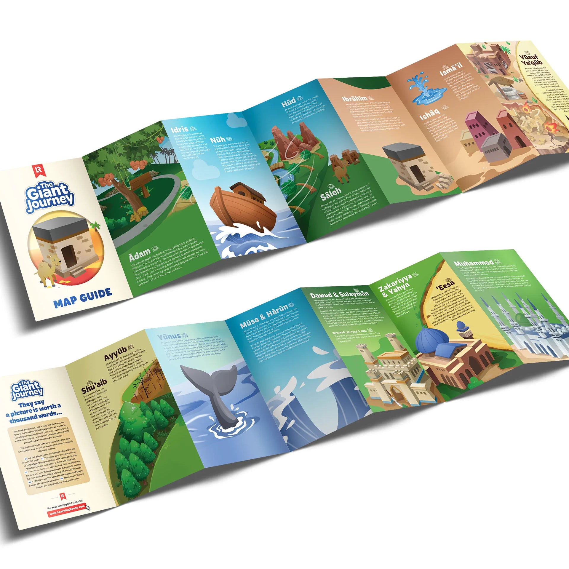 Spil- The Giant Journey spil om profeterne - puslespils-spil - 75 stykker - alder 5+
