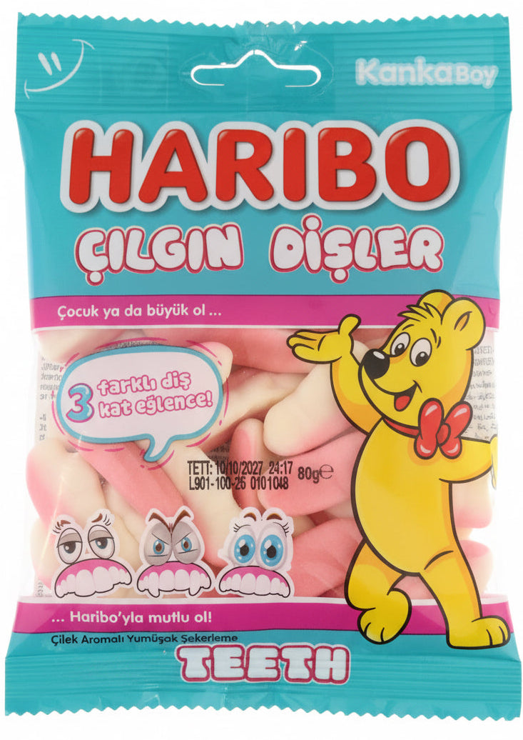 Haribo | Tænder Teeth | Cilgin Disler | 80g