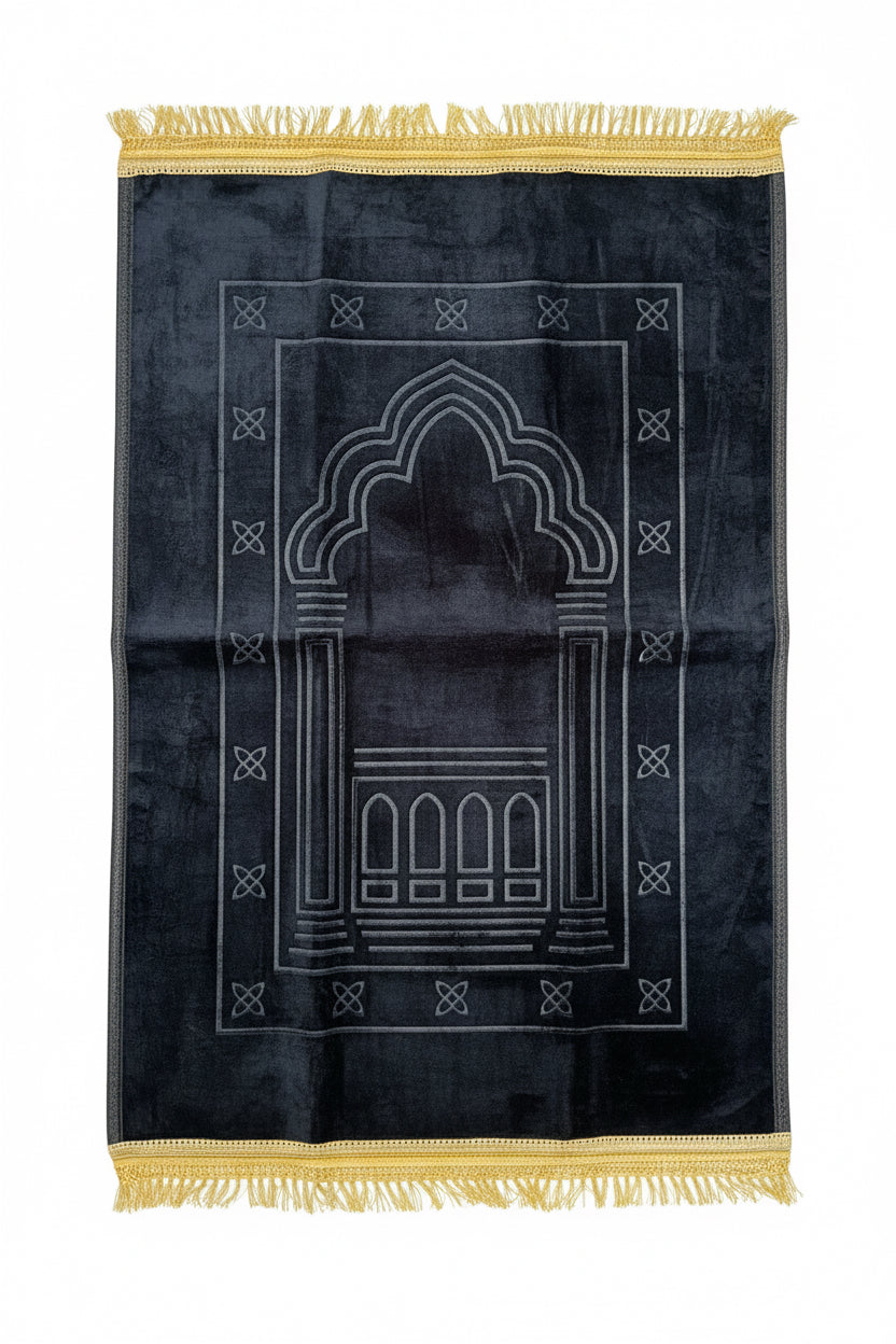 Tykt velour bedetæppe | fluffy og let polstret | flere farver (80x120 cm)
