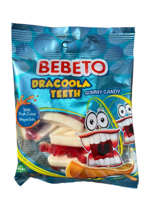 Bebeto - Dracula Teeth - Dracula tænder 80g - halal slik