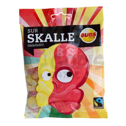 Bubs - Sur Skalle - Gelatinfri - 90g
