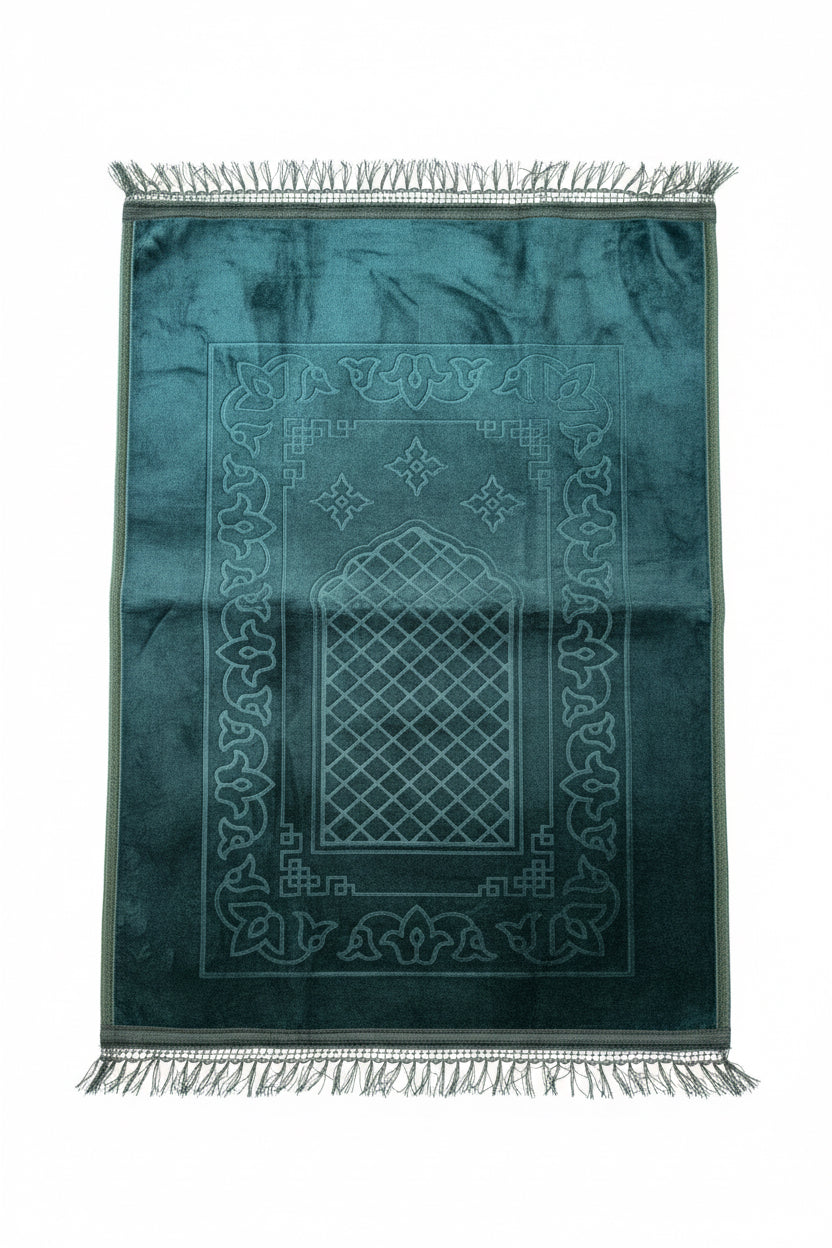 Tykt velour bedetæppe | fluffy og let polstret | flere farver (80x120 cm)