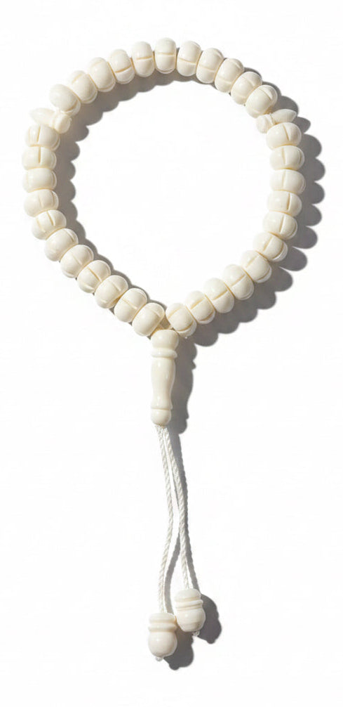 Tasbeeh | Camel bone | 33 perler | Ivory | Store Perler