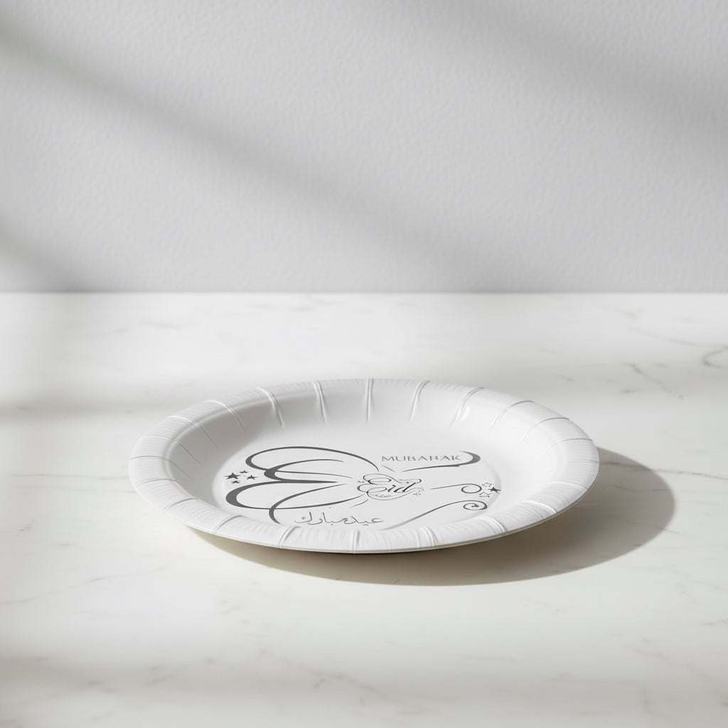 Eid Mubarak pap tallerken 16 cm