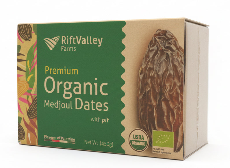 Økologiske palæstinensiske Medjoul dadler | Premium organic Medjoul dates | 450g