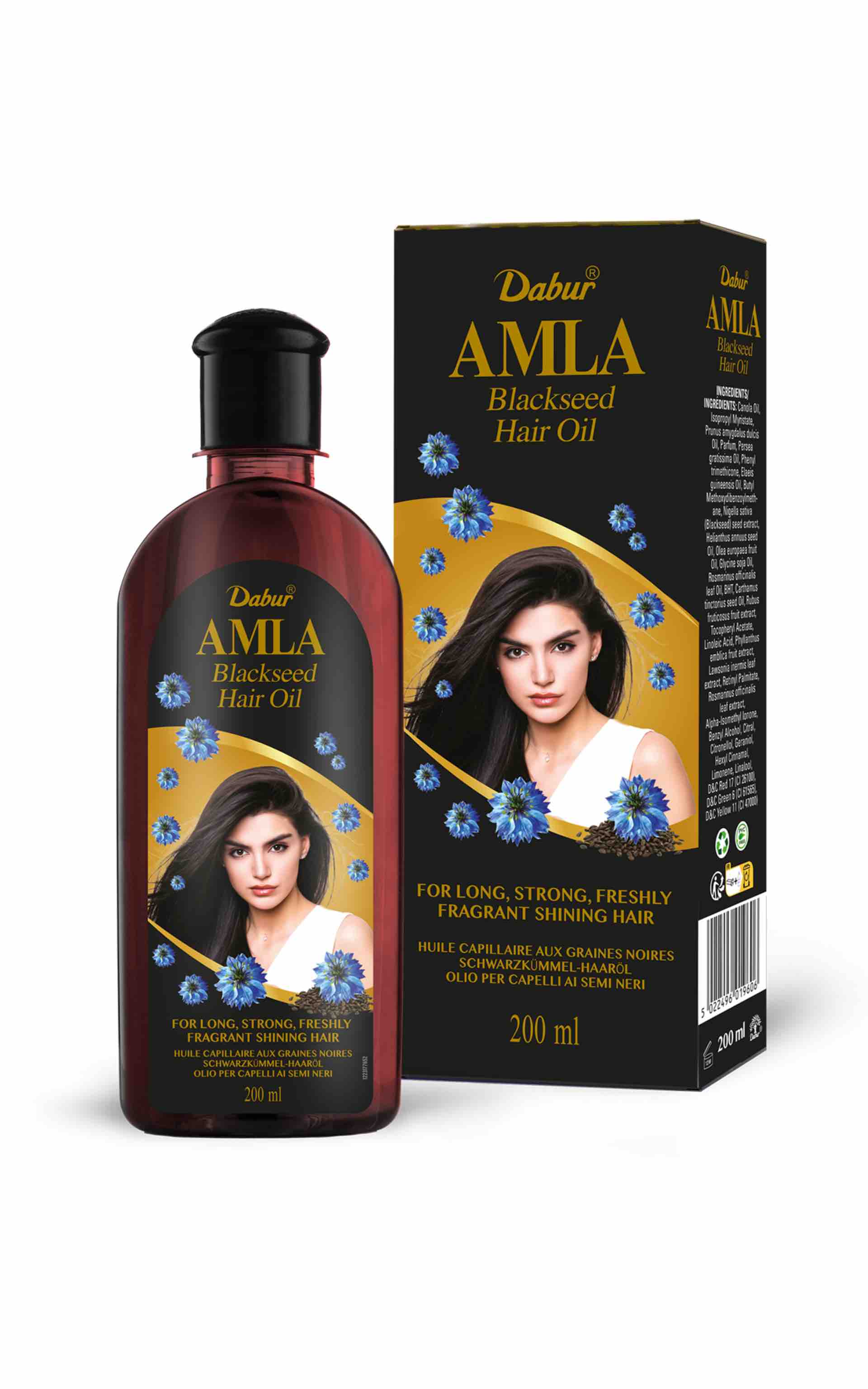 Dabur Amla Blackseed Hair Oil Sortkommen hårolie - 200ml