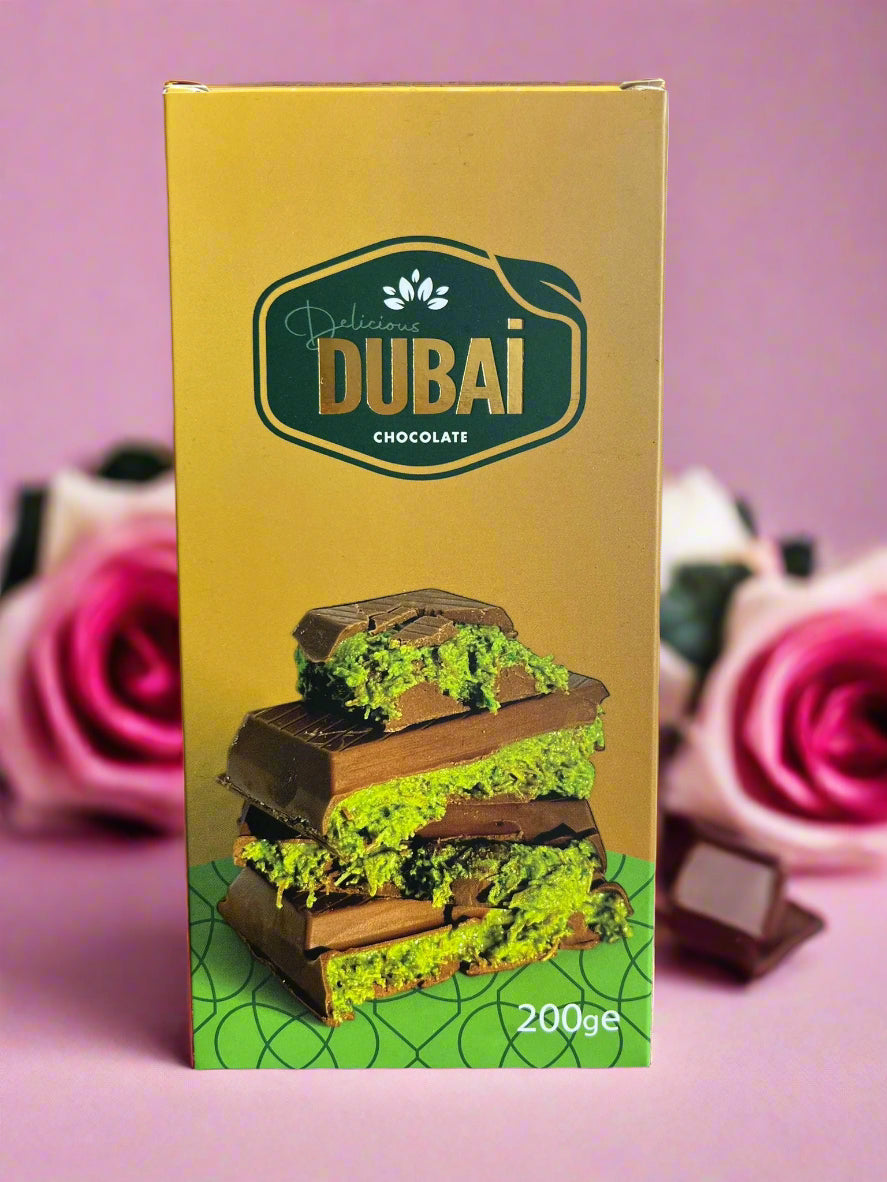 Dubai Pistacie kanufa chokolade med tahin - 200g