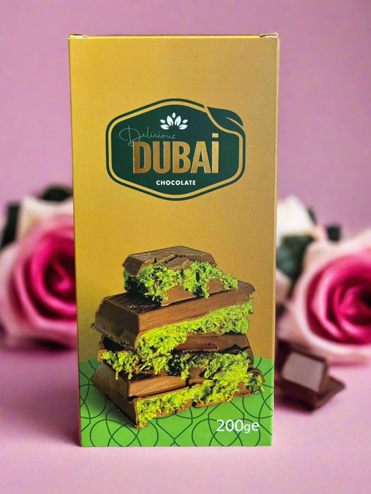 Dubai Pistacie kanufa chokolade med tahin - 200g