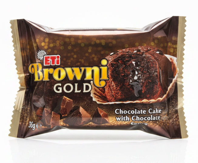 Eti Browni Gold | Chocolate Cake with Chocolate Sauce