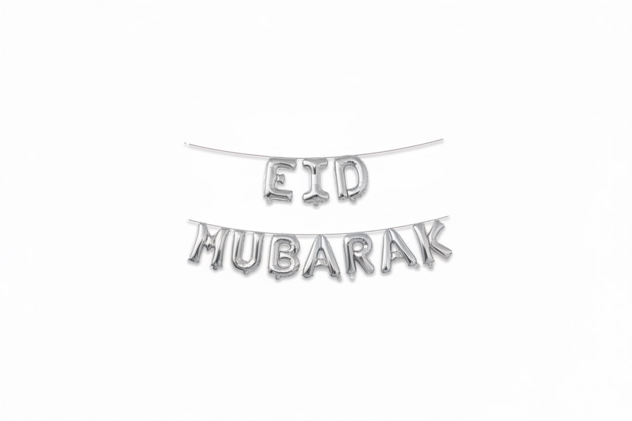 Foliebogstaver i guld - EID MUBARAK sæt - 3 typer