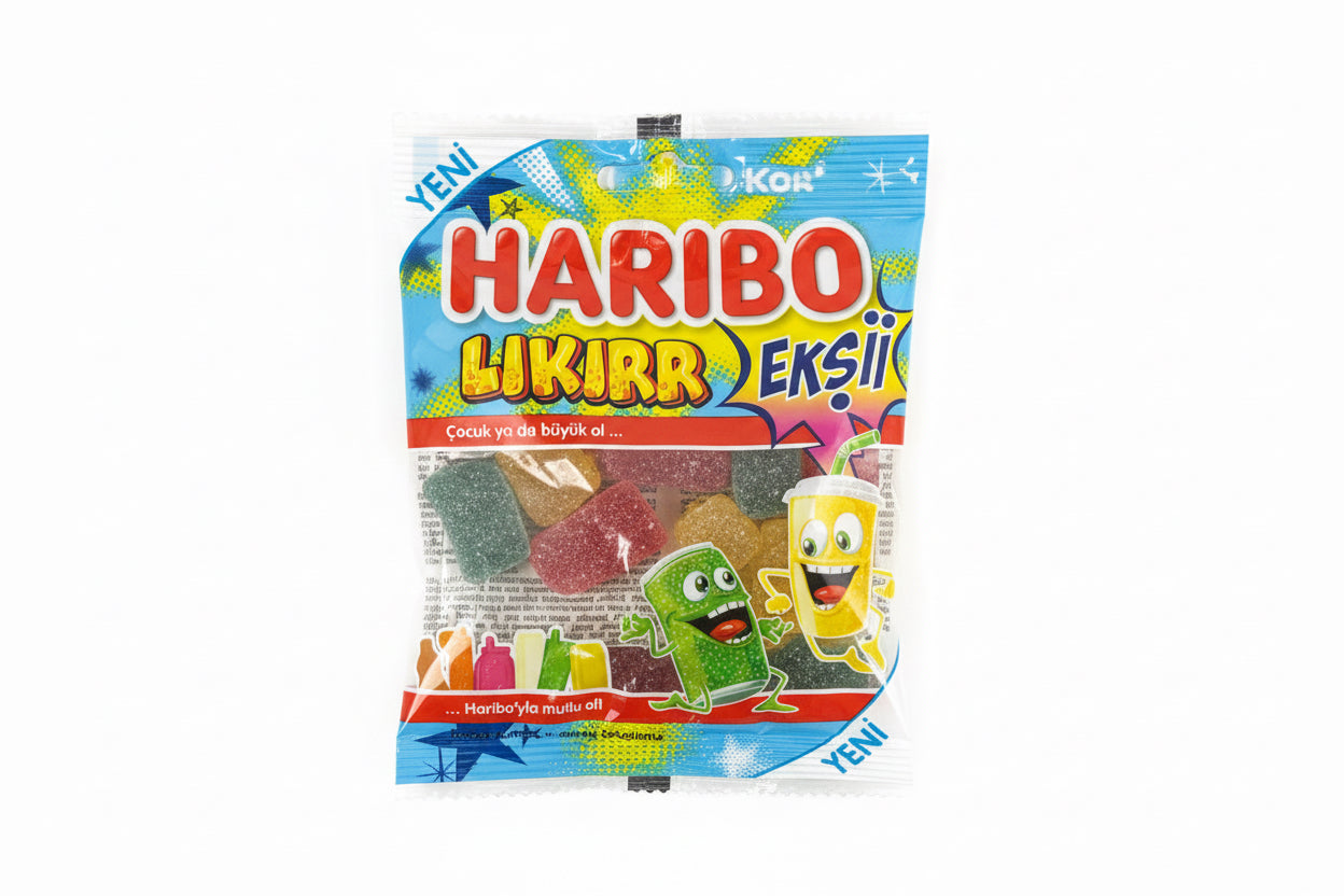Haribo Likirr sodavand vingummi Sour Eksii 70g