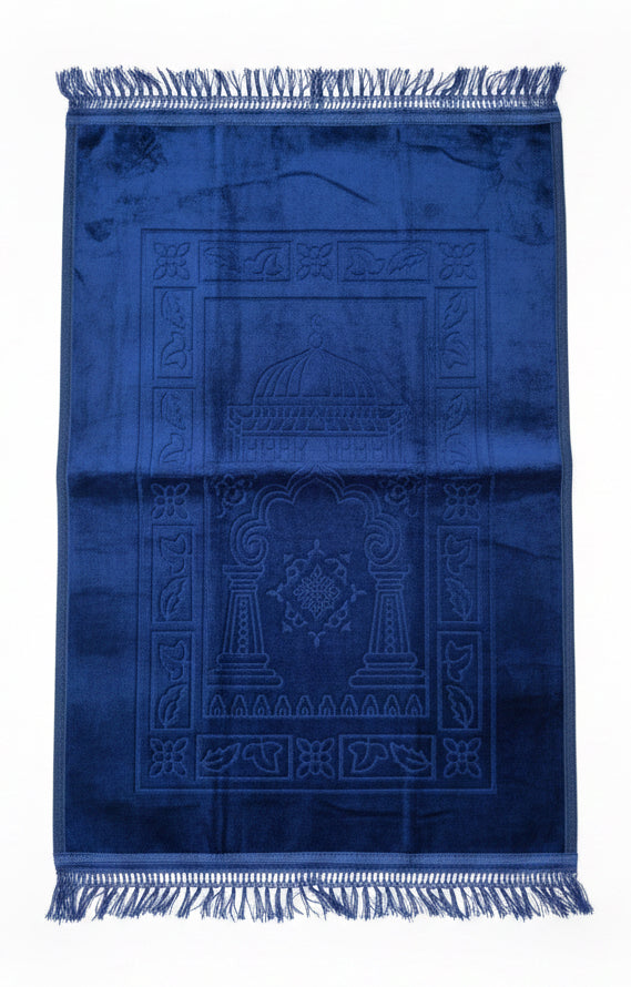 Tykt velour bedetæppe | fluffy og let polstret | flere farver (80x120 cm)
