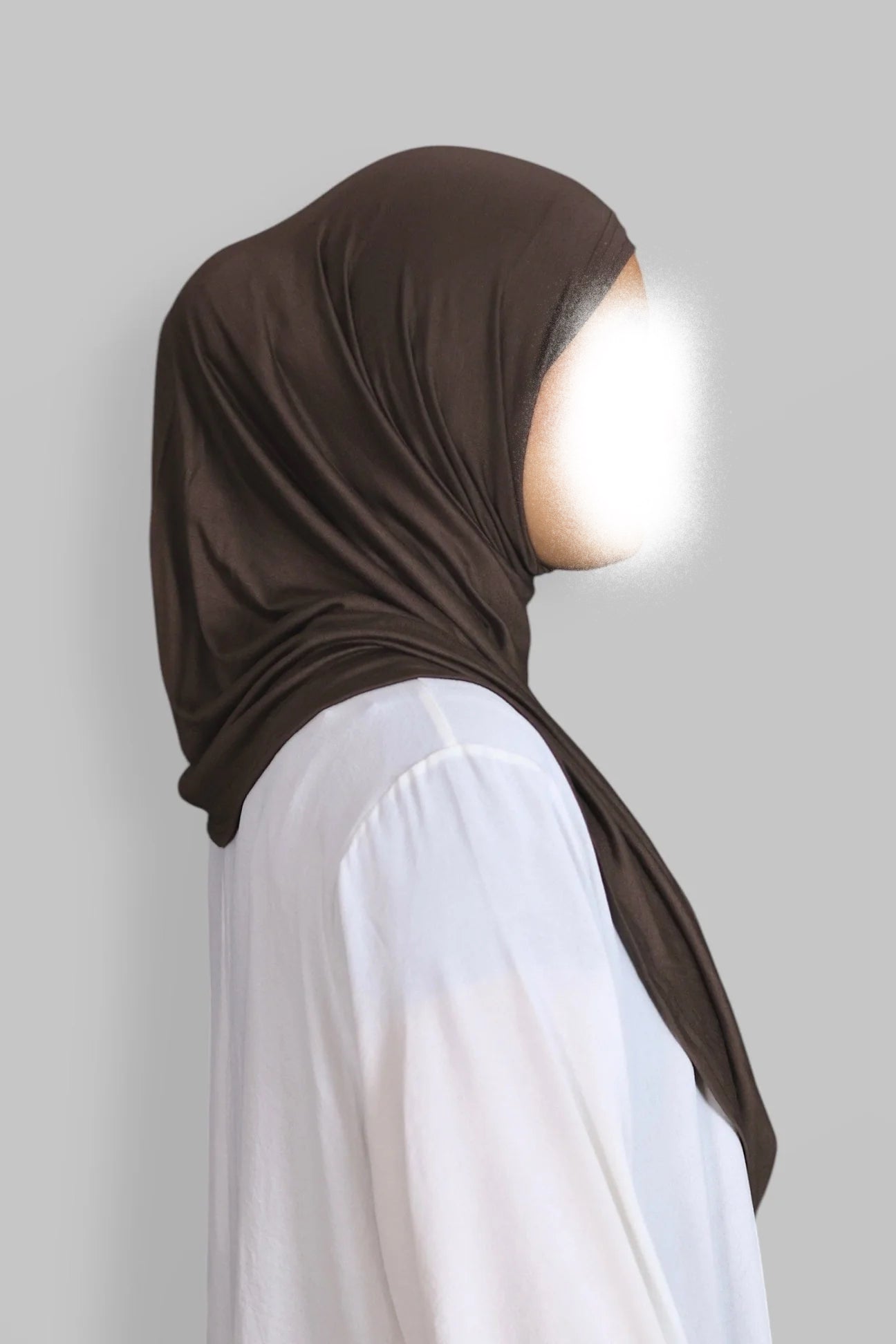 Hidayah - Instant Jersey Khimar - Hijab - Tørklæde (Mocca)