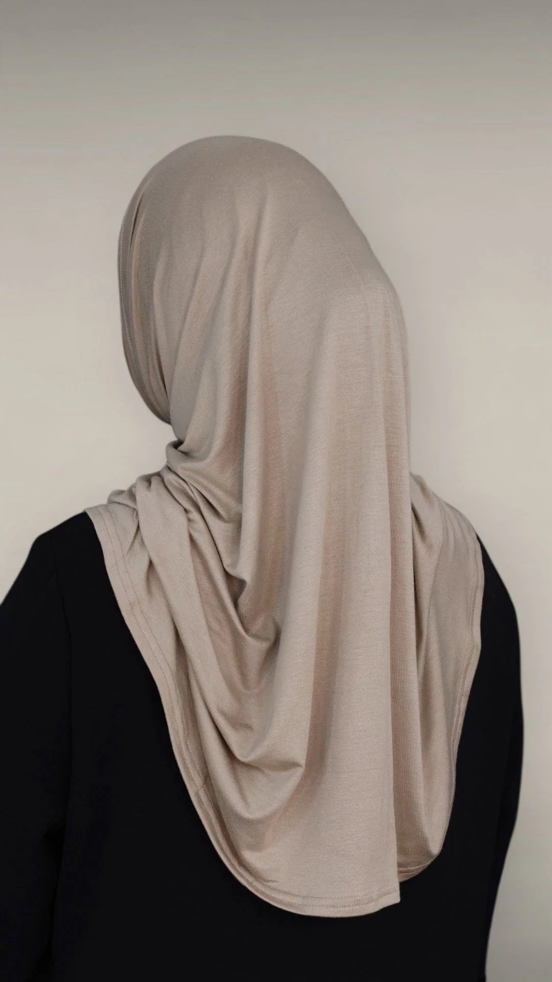 Hidayah - Instant Jersey Khimar - Hijab - Tørklæde (Oat)