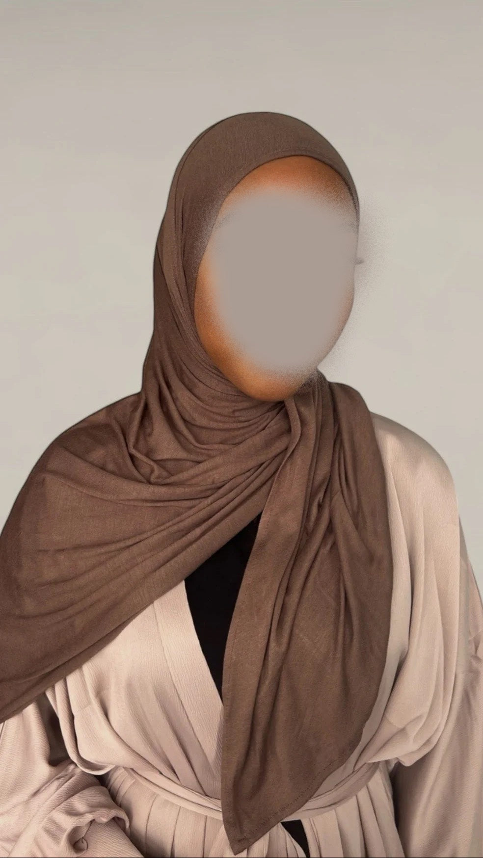 Hidayah - Premium Plain Jersey - Khimar - Hijab - Tørklæde (Chai)