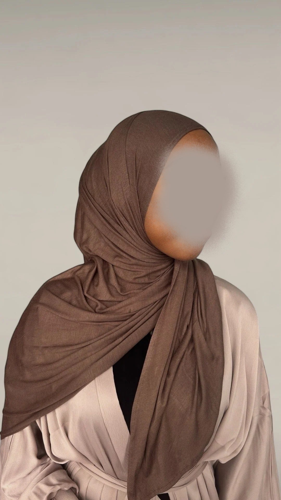 Hidayah - Premium Plain Jersey - Khimar - Hijab - Tørklæde (Chai)