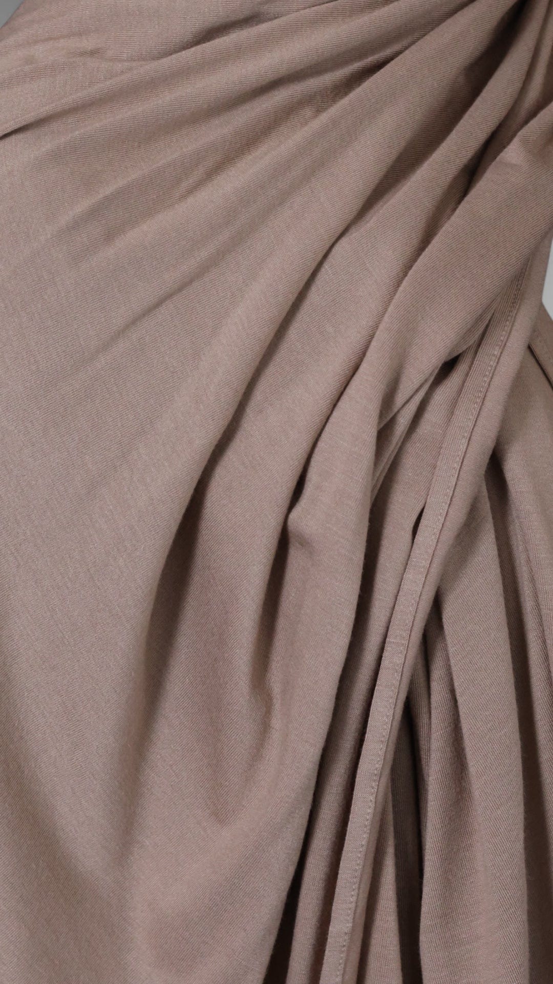 Hidayah - Premium Plain Jersey - Khimar - Hijab - Tørklæde (Latte)