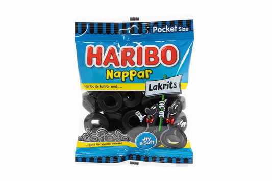 Haribo - Nappar Lakrids sutter - 80g