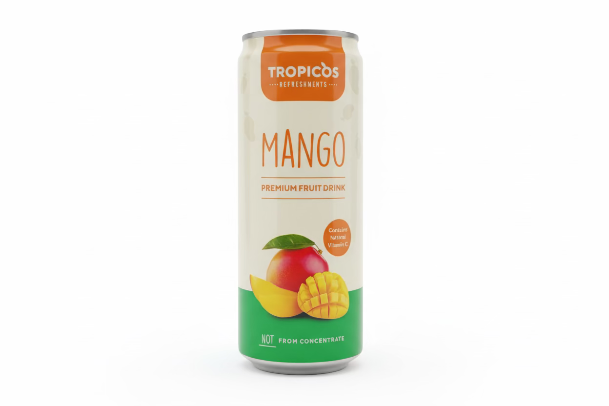 Tropicos Mango Premium frugtdrik med ægte frugt - 330 ml