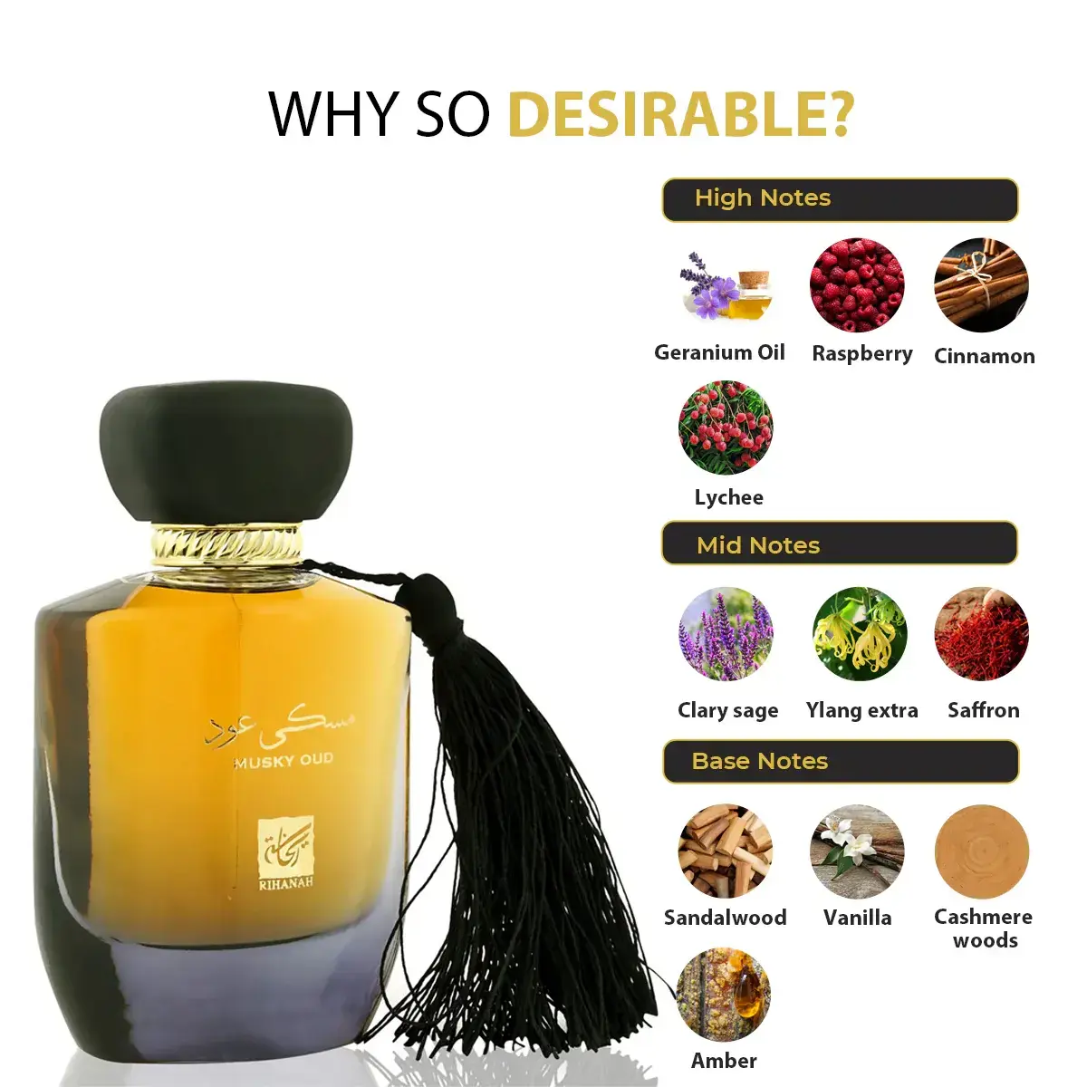 MUSKY OUD RIHANAH | EAU DE PARFUM | 100ML | unisex