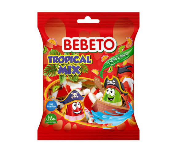 Bebeto - TROPICAL halal vingummi slik - 80g