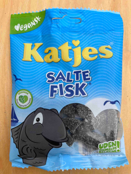 Katjes - Salte Fisk- vegansk uden animalsk gelatine - 80g